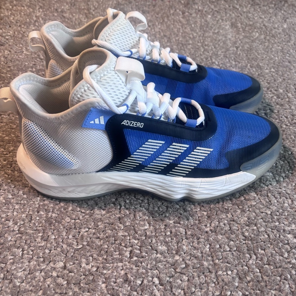 Adidas Adizero Blue and White Athletic Shoes